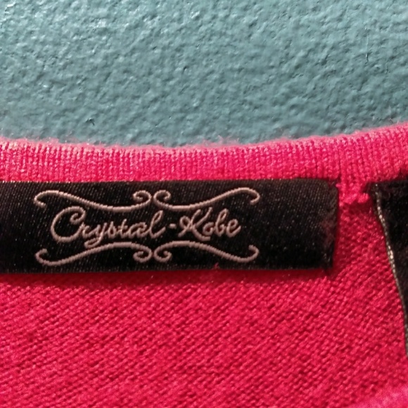 Absolutely Crystal Kobe Sweater Dark Pink Size PS - Picture 2 of 5